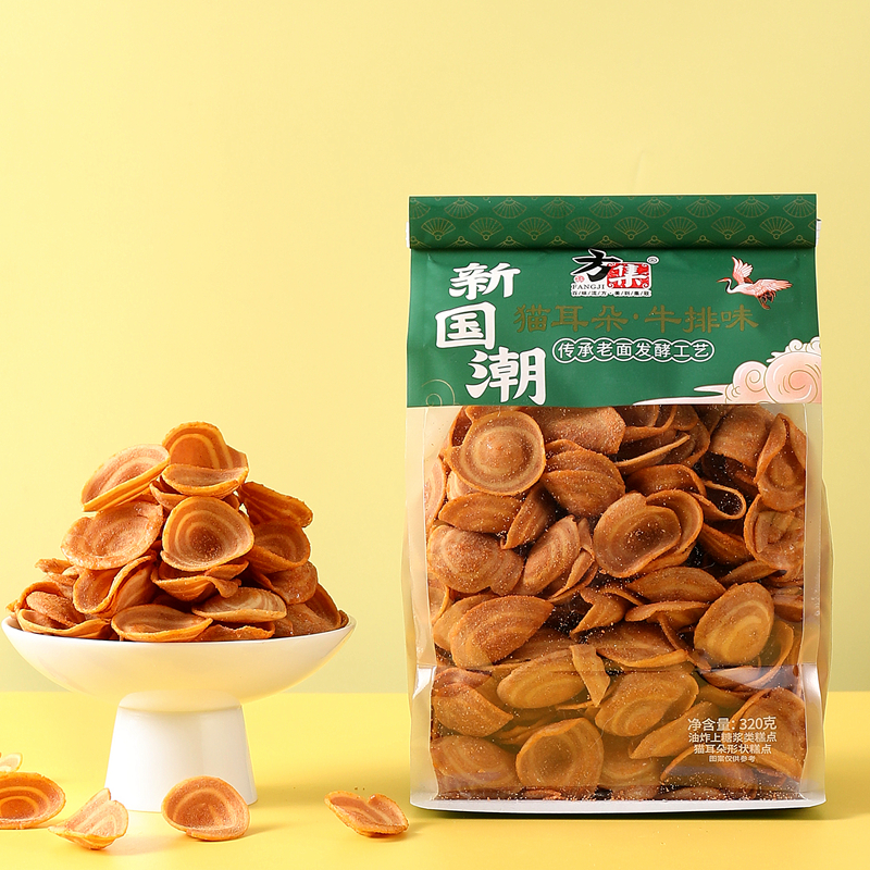 方集320克袋裝貓耳朵*